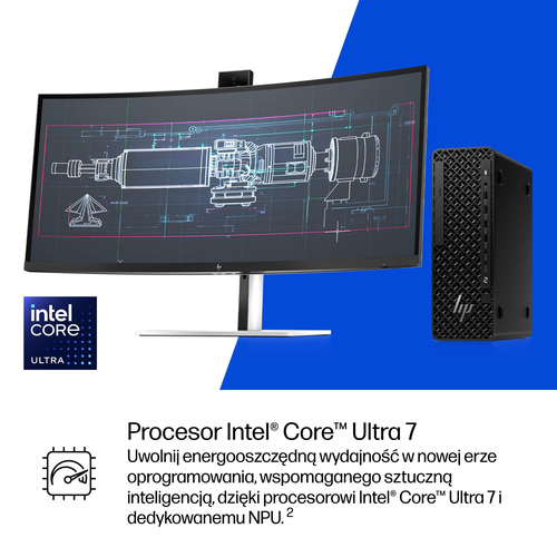 HP Inc. Stacja robocza Z2 SFF G1i U7-265 512GB/16GB/W11P      A40RWET