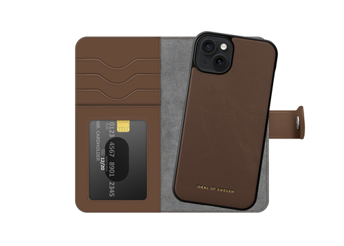 iDeal of Sweden Magnet Wallet+ iPhone 15 Plus Dark Brown – image 3