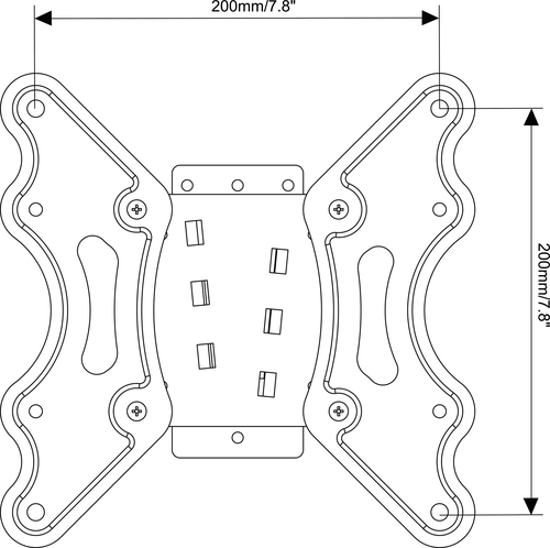 Vogel's M41000 FLAT WALL MOUNT 19-37 INCH – image 2