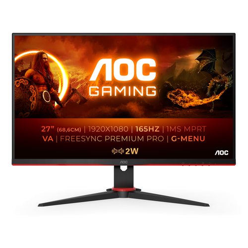 AOC 27G2SAE/BK монитор для ПК 68,6 cm (27") 1920 x 1080 пикселей Full HD LED Черный, Красный