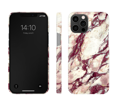 iDeal of Sweden Printed Case iPhone 12 PROMAX Calacatta Ruby Marbl – image 2