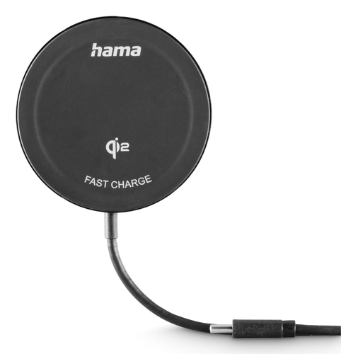 Hama 00201750 зарядное устройство для мобильных устройств Смартфон Черный USB Беспроводная зарядка Быстрая зарядка Для помещений
