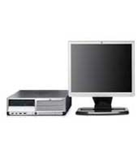 HP Compaq dc7600 Desktop PC and HP L1740 Flat Panel Monitor