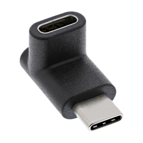 Product image: InLine USB 3.2 Gen.2 Adapter, USB-C male to C female, up/down angled