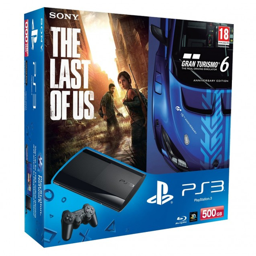 Sony Interactive Entertainment 500GB PlayStation 3 + The Last of Us + Gran Turismo 6