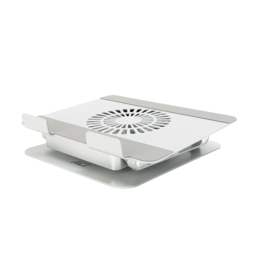 ACT Laptopstandaard 360° draaibaar. met ventilator. traploos in hoogte verstelbaar, afbeelding 2
