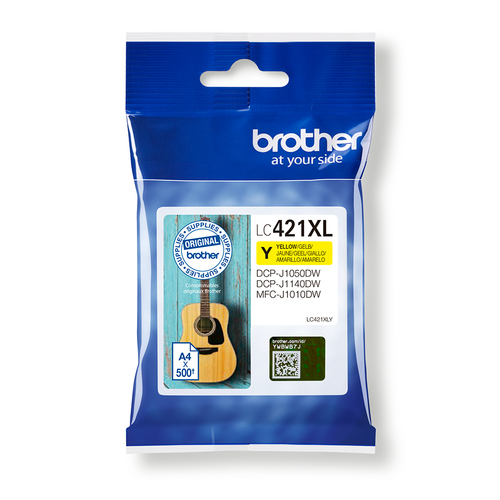 Click to view product details and reviews for Original Brother Lc421xly High Capacity Yellow Ink Cartridge.