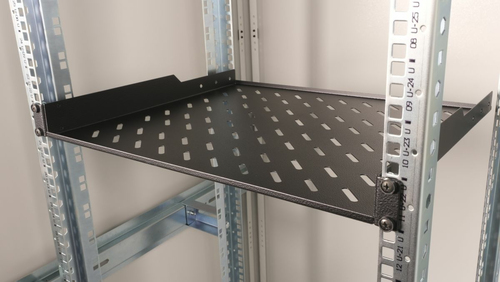 Equip legplanken fest 19" voor Serverschränke, 1U 60cm zwart, afbeelding 4
