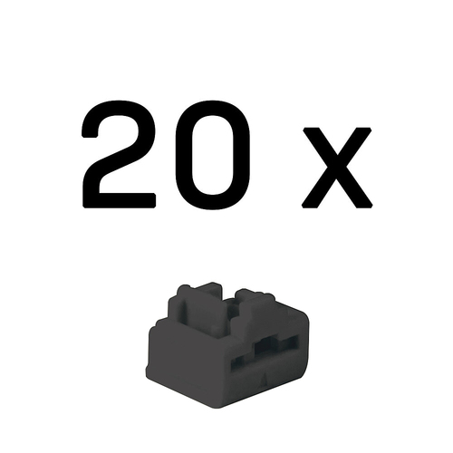 Product image: Lindy RJ-45 Port Blockers (Without Key) - Pack of 20, Black