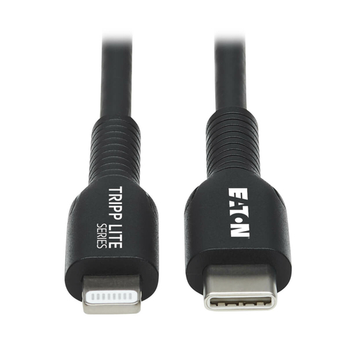 M102-02M-BK CABLE USB TRIPP-LITE M102-02M-BK CABLE DE SINCRONIZACIN Y CARGA USB C A LIGHTNING M/M CERTIFICADO MFI NEGRO 2 M 66 PIES M102-02M-BK