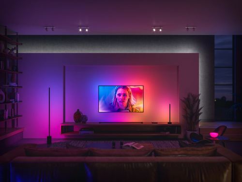 Philips Hue Gradient Signe Lampadaire - Éclairage Blanc et Coloré - Noir – Photo 10 sur 11
