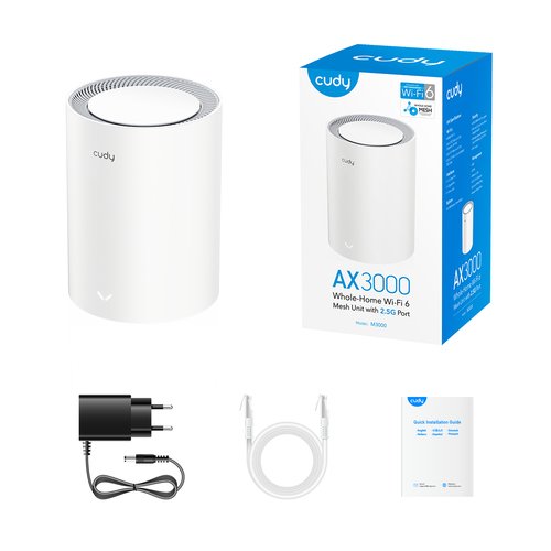 Cudy AX3000 2.5G Mesh Wi-Fi 6 System (1-Pack) mesh router, afbeelding 5