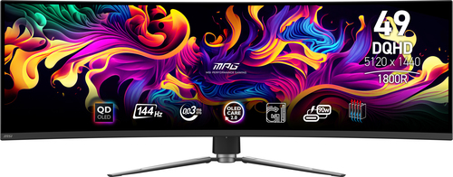 Msi Mpg 491CQP QD-OLED 49" Curved QD-OLED Dual Quad HD 144Hz 0.03ms Height Adjustable Gaming Monitor - image 4