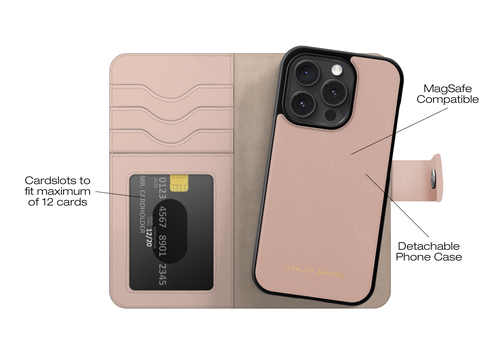 iDeal of Sweden Magnet Wallet+ MagSafe iPhone 15 Pro Pink – image 5