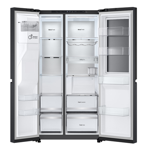 LG InstaView GSXE90EVAD side-by-side refrigerator Freestanding – image 8