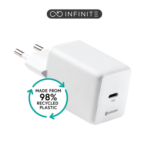 eSTUFF ES637046 mobile device charger Smartphone White AC Fast charging Indoor