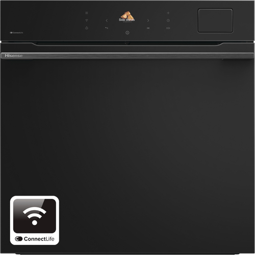 Hisense This built in oven makes cooking easy with its large 77 litre capacity, even heat distribution and easy to clean design. Its sleek black glass finish ad
