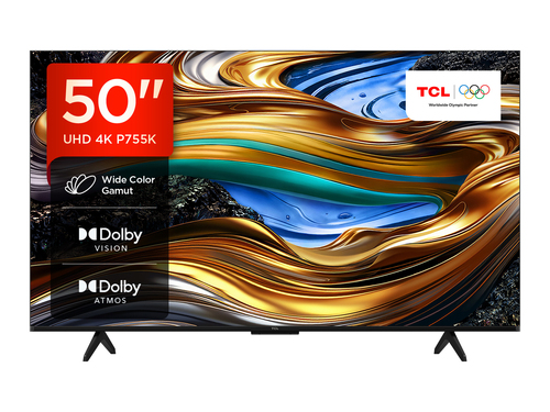 TCL 50P755K TV 127 cm (50") 4K Ultra HD Smart TV Wi-Fi Black