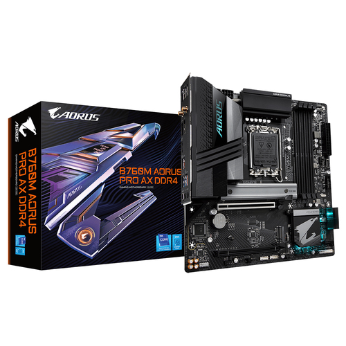 GIGABYTE B760M AORUS PRO AX DDR4 материнская плата Intel B760 LGA 1700 Микро ATX