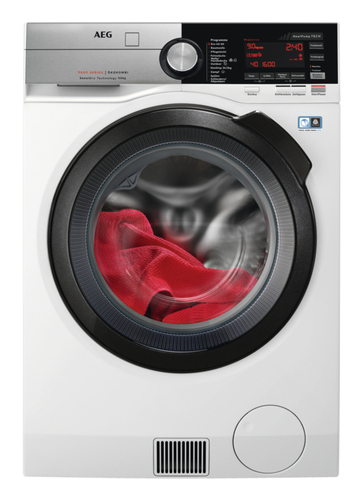 AEG Series 9000 L9WE86695 стирально-сушильная машина Отдельно стоящий Фронтальная загрузка Белый
