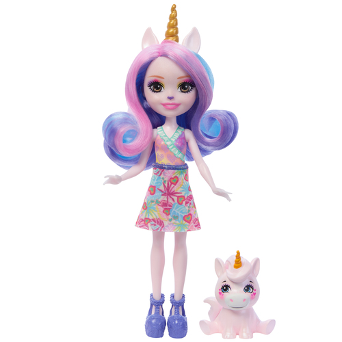 Enchantimals SUNSHINE BEACH ULIA UNICORN & PACIFICA Doll