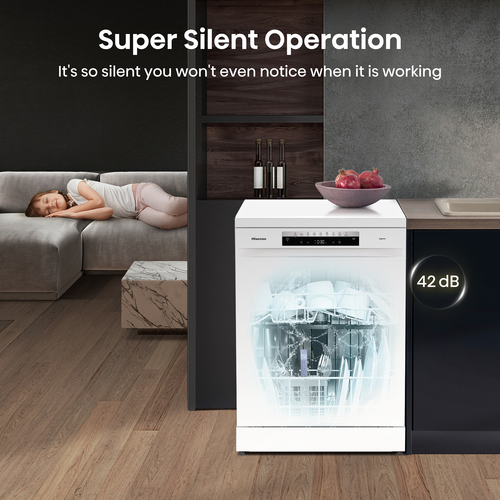 Hisense HS673C60WUK dishwasher Freestanding 16 place settings – image 7