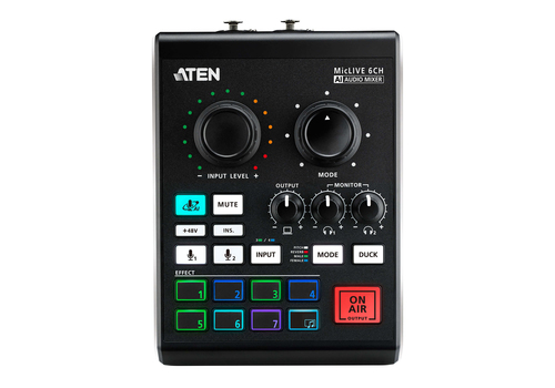 ATEN Podcast AI Audio Mixer | MicLIVE 6-CH – image 3