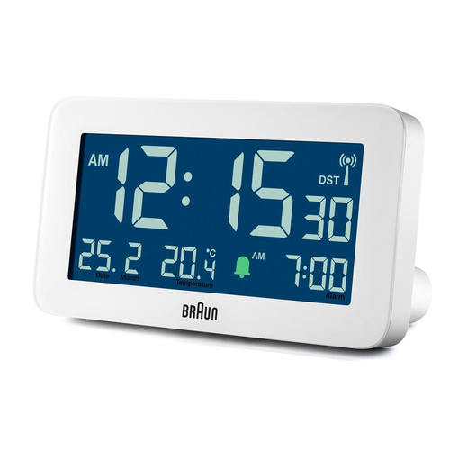 Braun BC10 Reloj despertador digital Blanco