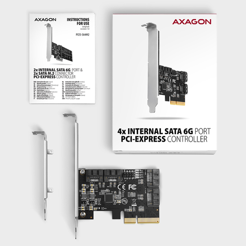 AXAGON 4  interner SATA 6G-Port-PCIe-Controller – Foto 6 von 7