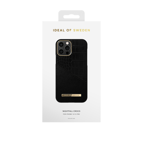 iDeal of Sweden Atelier Case iPhone 12/12P Nightfall Croco – image 1