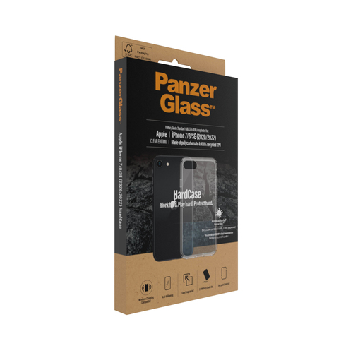 PanzerGlass HardCase Beskyttelsescover 100 % genbrugt thermoplastisk polyurethan (TPU) Polykarbonat Apple iPhone SE (2. generation), SE (3rd generation) – billede 4