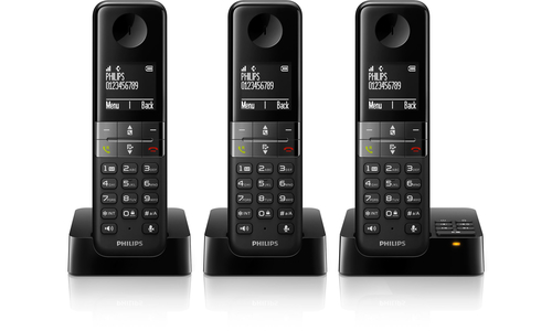 Philips D4553B/38 telephone DECT telephone Caller ID Black – image 2