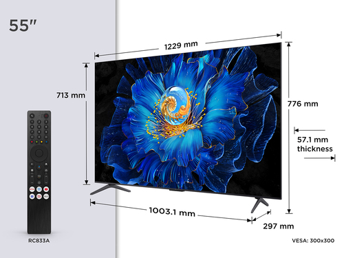 Tcl 55C6KS UK 55 4K Ultra HD Hdr Smart QD Mini LED TV Dolby Vision Dol - image 2