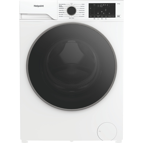 Hotpoint AntiStain Hbd 8680 Anti Stain UK 8Kg/6Kg Washer Dryer with 1400 rpm - White - D Rated [Wash&Dry], A Rated [Wash Only], White - image 1