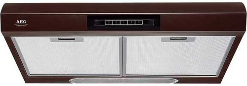 AEG DU4361D cooker hood Semi built-in (pull out) Brown 340 m³/h