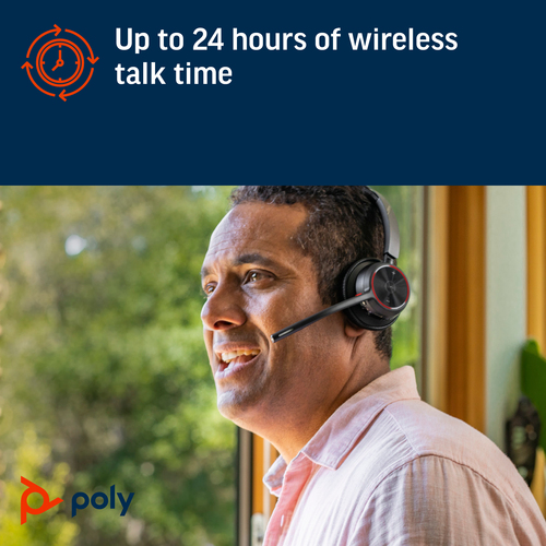 HP Poly Voyager 4310 Microsoft Teams Certified USB-A Headset +BT700 dongle – image 5