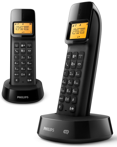 Philips D1452B/22 telephone DECT telephone Caller ID Black