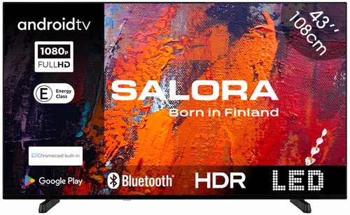 Salora 43FA550 телевизор 109,2 cm (43") Full HD Smart TV Wi-Fi Черный 250 cd/m²