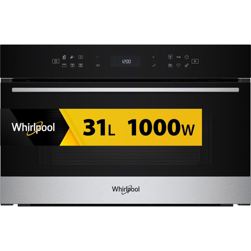 Whirlpool WMD7O4TX Black, Stainless steel Grill microwave Built-in