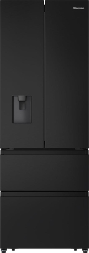 Hisense PureFlat RF632N4WFE Total No Frost Multi-door American Fridge Freezer - Black / Stainless Steel - E Rated, Black - image 1
