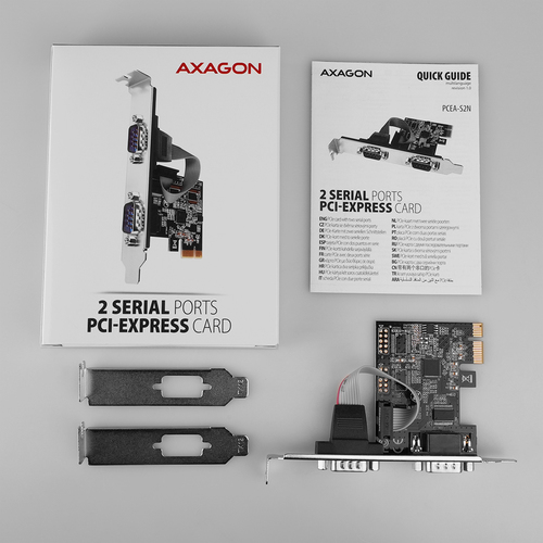 AXAGON 2 Serielle Ports DB9 PCI-Express Karte – Foto 7 von 7
