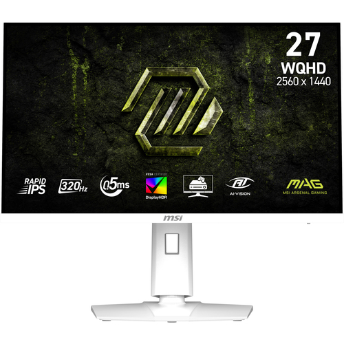MSI MAG 274QRFW X32 монитор для ПК 68,6 cm (27") 2560 x 1440 пикселей Wide Quad HD ЖК Белый
