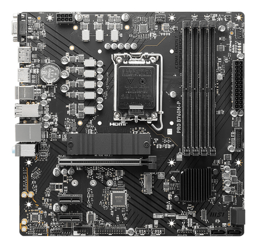 Msi Pro B760M-P DDR5 Intel Micro Atx Motherboard - Lga 1700 - image 2
