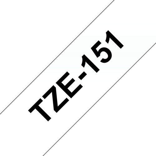 Brother TZE-151 marķēšanas lenta Melns uz caurspīdīga