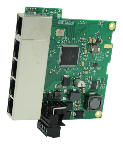 Brainboxes SW-115 сетевой коммутатор Неуправляемый L2 Gigabit Ethernet (10/100/1000) Встроенный Зеленый