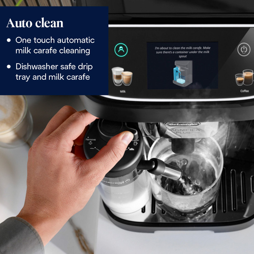 Delonghi Bean to Cup Automatic Coffee Machine, Magnifica Plus in Black Black - image 5