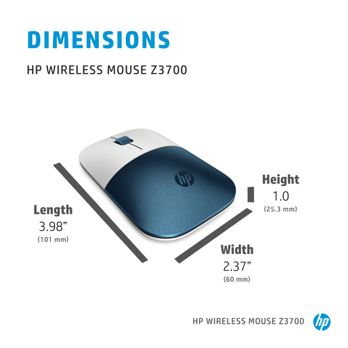 HP Z3700 Forest Teal Wireless Mouse – image 6