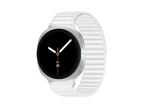 Samsung Galaxy Watch 8, Bluetooth, 44mm, Sport Band, White, S/M + Fabric Band, White, M/L