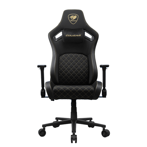 COUGAR CGR-DFF-GLB Игровое кресло для ПК Сиденье с мягкой обивкой Черный, Золото