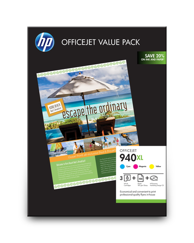 HP 940XL ink cartridge 3 pc(s) Original High (XL) Yield Cyan, Magenta, Yellow